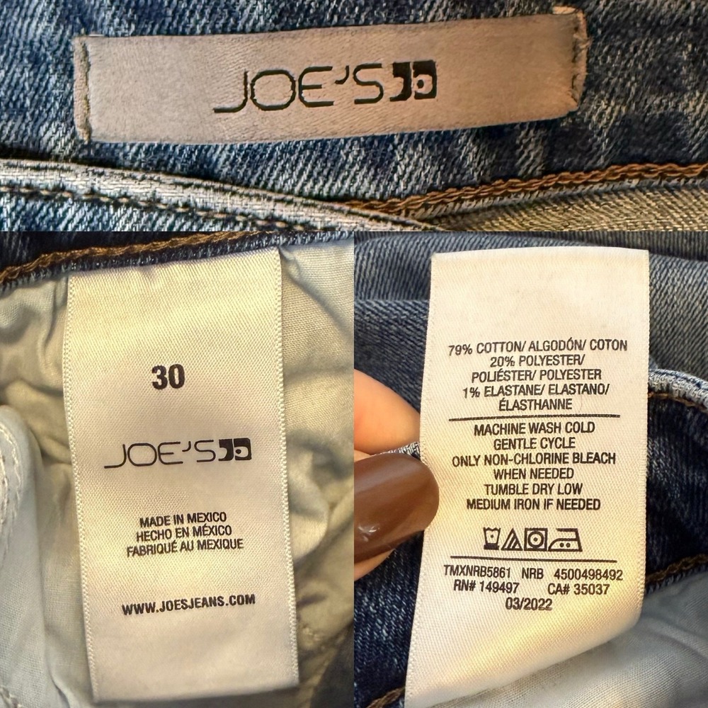 Joe's Jeans Narbella Boyfriend Crop Jeans size 30 - Picture 5 of 5